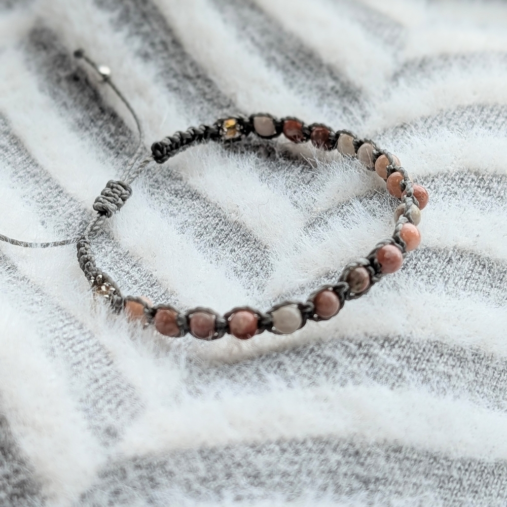 Beaded Bracelet with Adjustable Cord